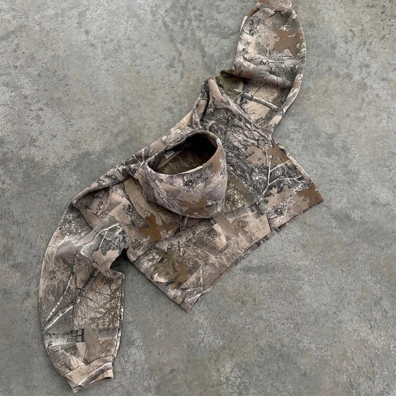 Oversized Camouflage Hoodie