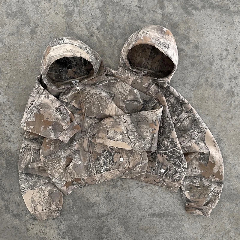 Oversized Camouflage Hoodie
