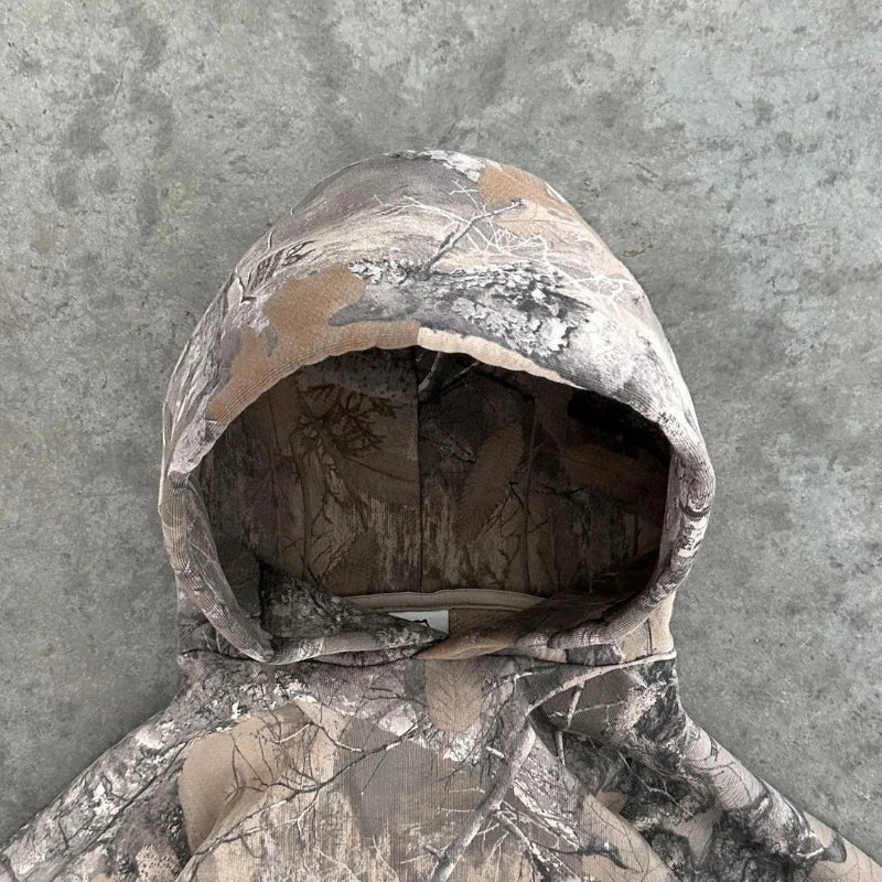 Oversized Camouflage Hoodie