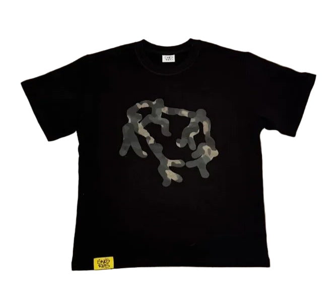 Harajuku Gothic camouflage Graphic tee