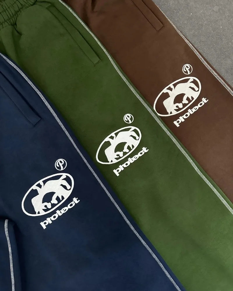 Embroidery Loose Harajuku Sweatpants