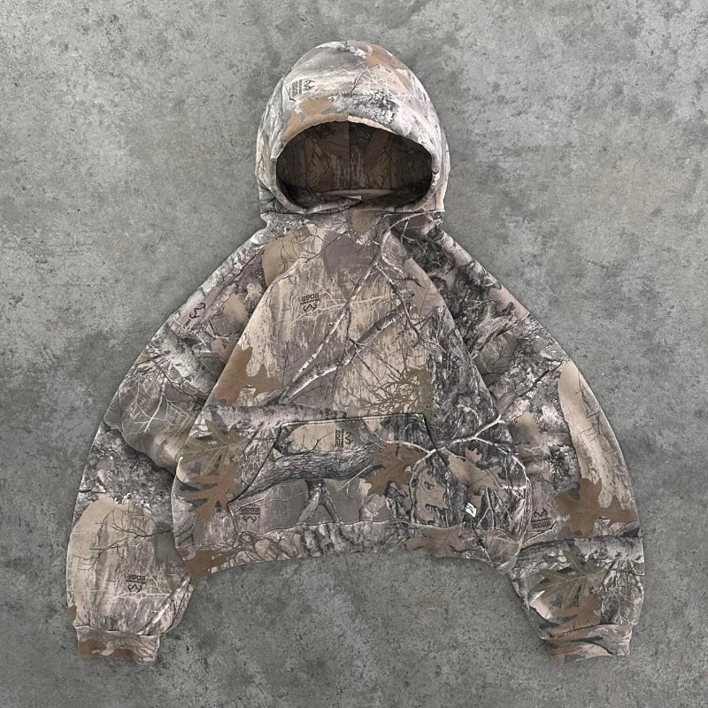 Oversized Camouflage Hoodie