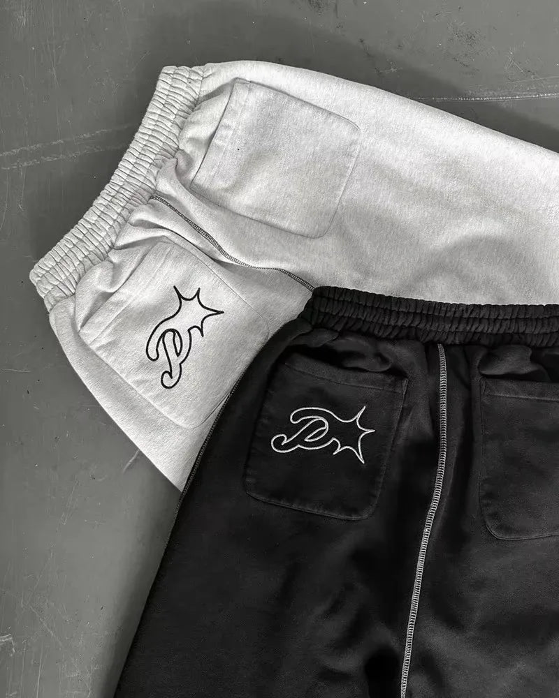 Embroidery Loose Harajuku Sweatpants