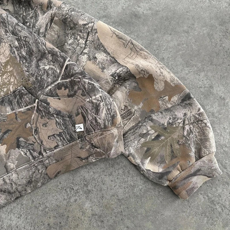 Oversized Camouflage Hoodie